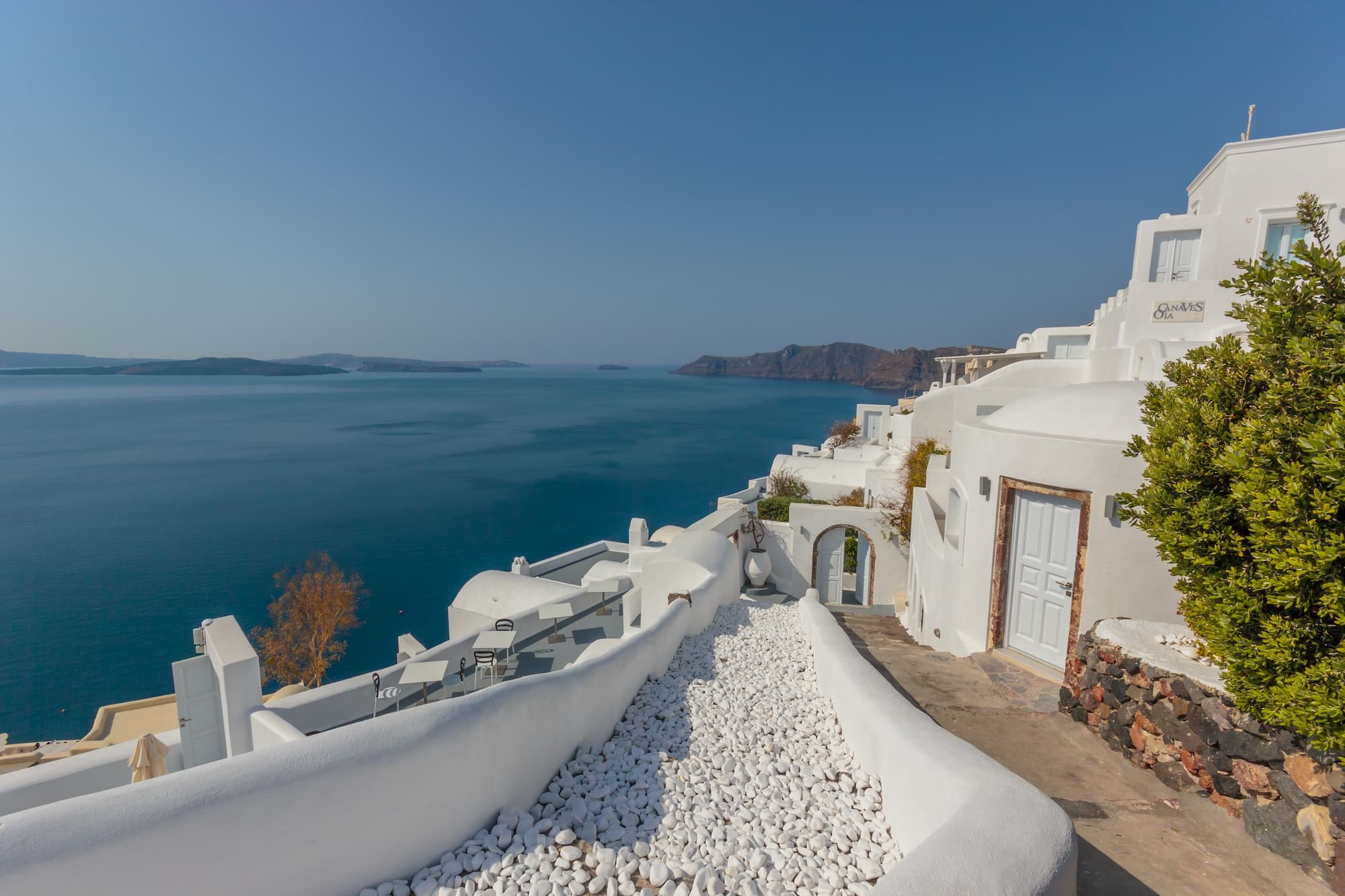 View on Oia in Santorini