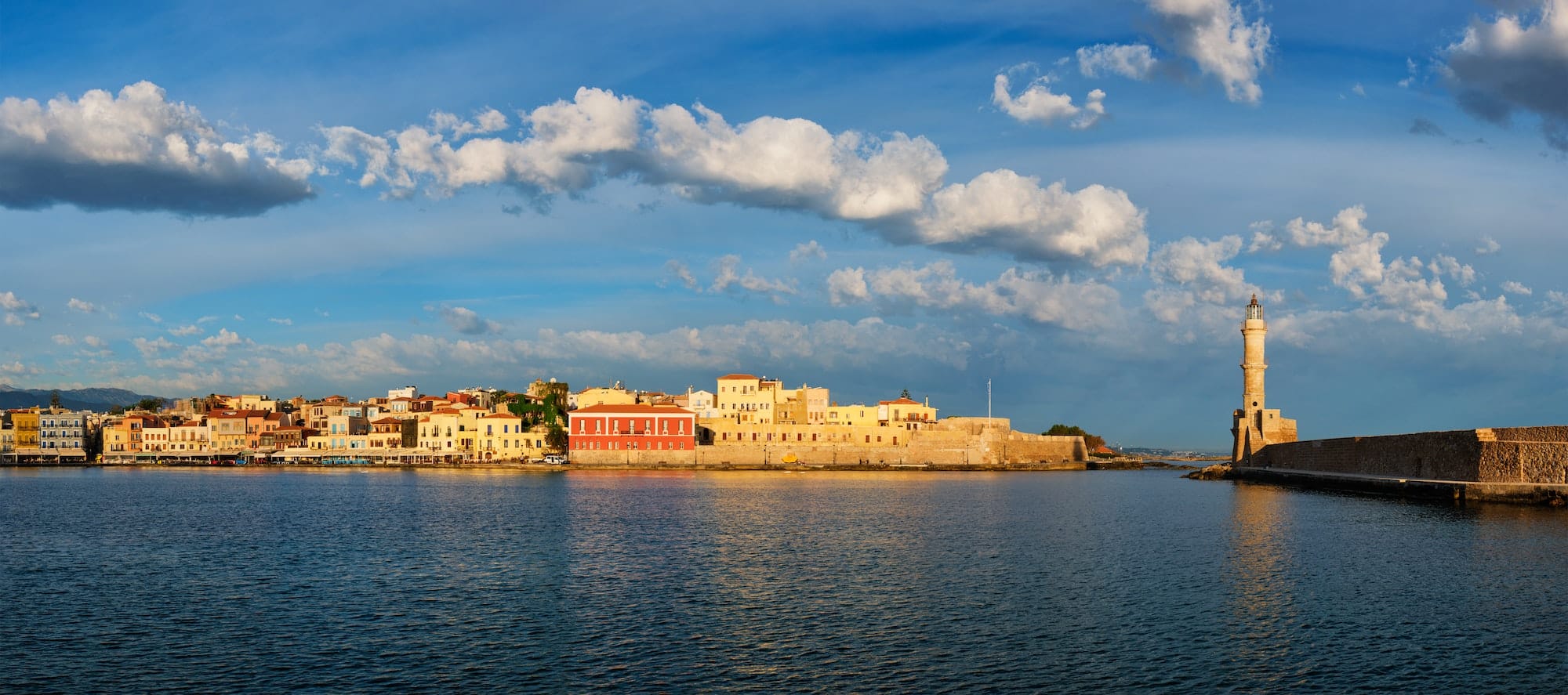 Picturesque old port of Chania, Crete island. Greece